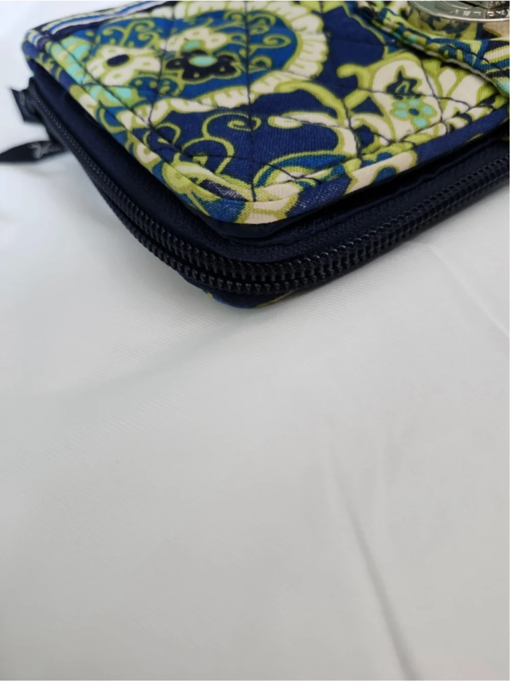 Women's Vera Bradley Wallet One Size Blue Green Paisley